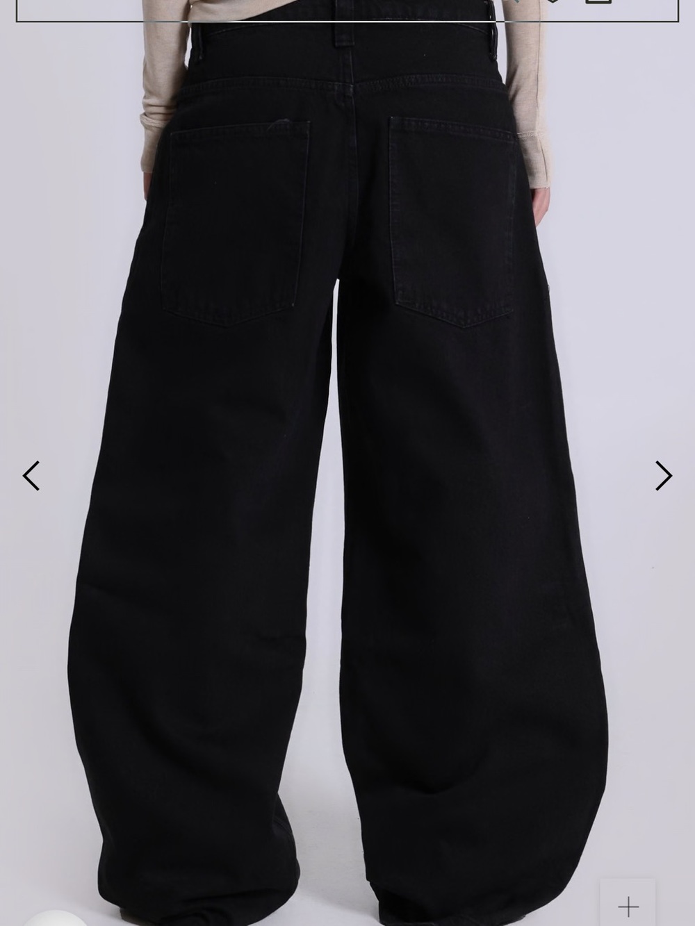 Jaded London Colossus Black Wide-Leg Jeans - High Waisted Casual Pants - Picture 2 of 8